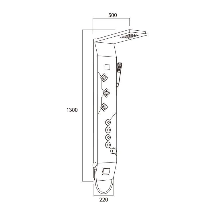 Stainless Steel Shower Panel Tower suppliers